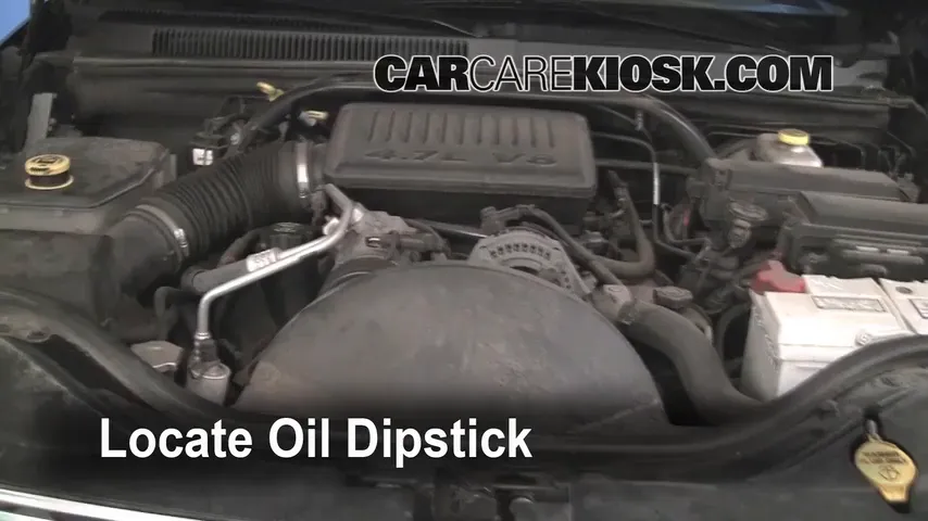 2005 Jeep Grand Cherokee Limited 4.7L V8 Oil Check Oil Level